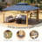Hardtop Double Roof Solid Wood Gazebo, Dark Gray-110908957
