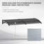 CLIY 75cm W x 196cm D Polycarbonate Cover Retractable Door / Window Awning-129025209