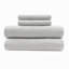 Ensemble de draps en coton 3 pièces, gris, toutes saisons, pour lit simple