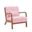 Fauteuil rembourré en velours côtelé Corduroy avec tissu durable et coussin de dossier inclus pour une assise confortable-1836316706-1836316734