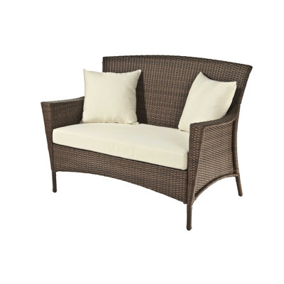 Causeuse de jardin extérieur avec coussins Whisnant