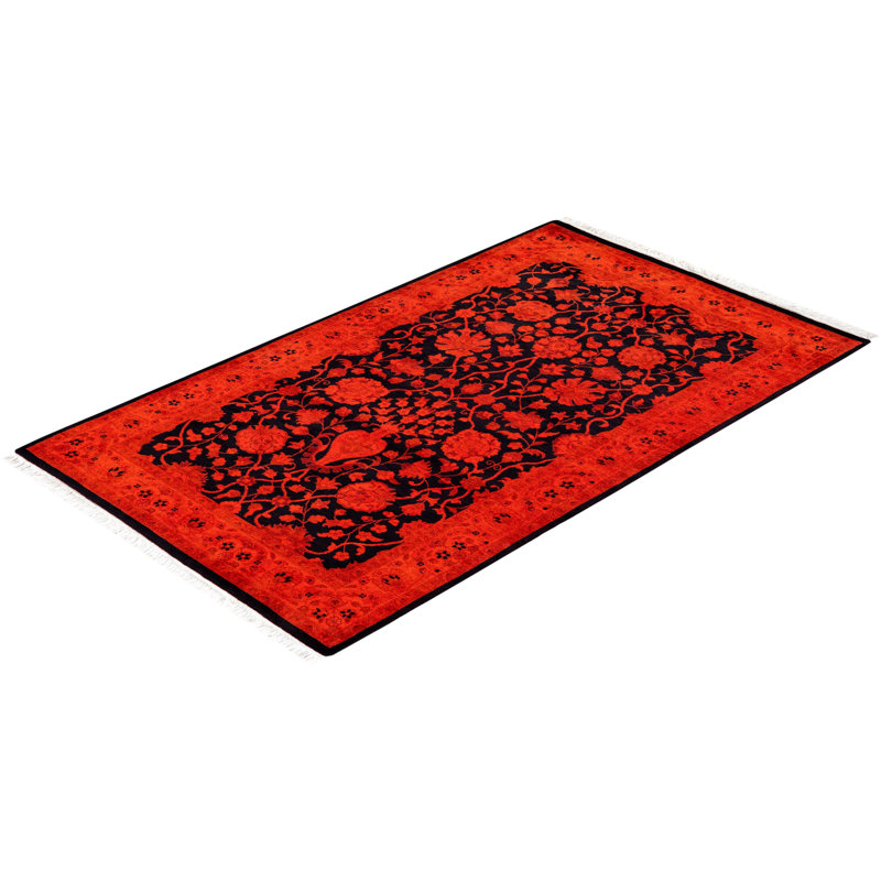 Fine Vibrance One-of-a-Kind 3' 2" X 5' 4" Hand Knotted Area Rug