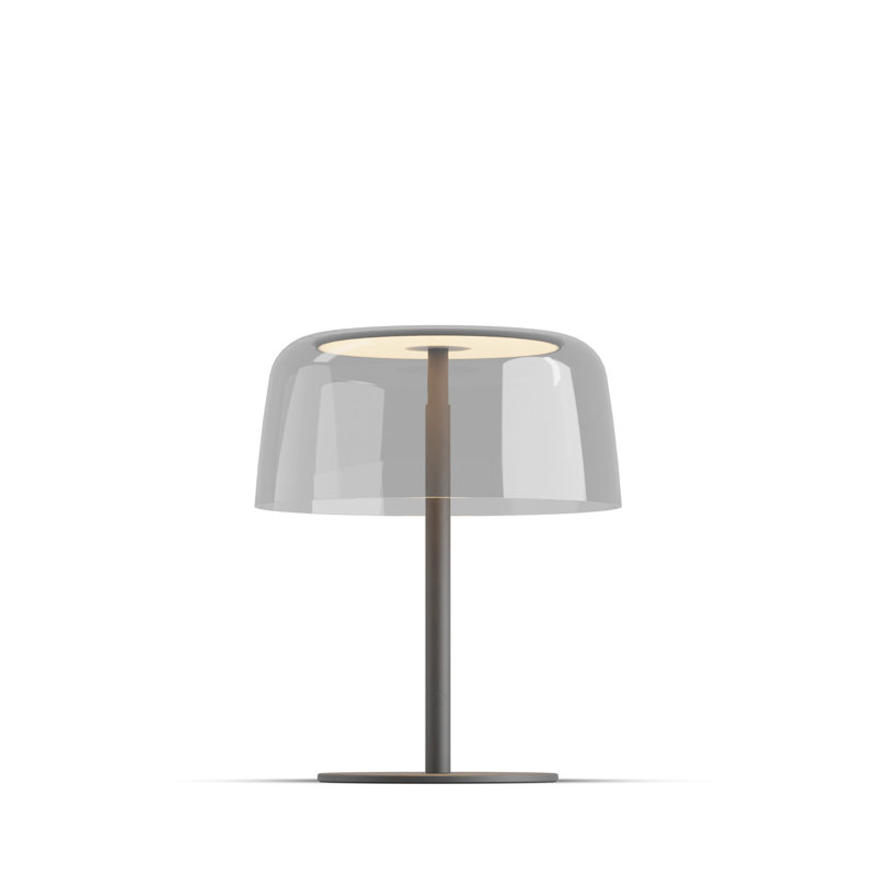Yurei LED Desk Table Lamp, Clear, Matte Black