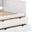 Lit de jour avec tiroirs et tablettes-443369924
