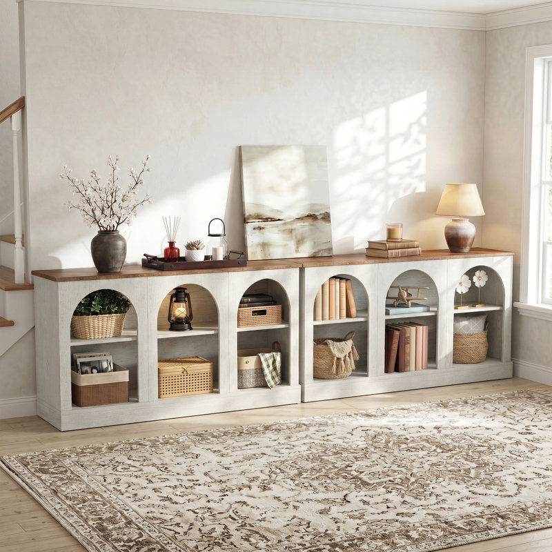 Console d'entrée Chiswick, White/Brown