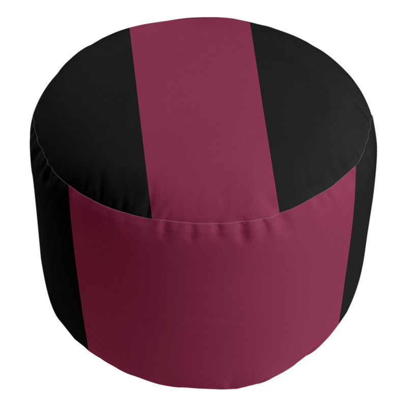 repose-pieds rond 20,5", Black/Maroon/Black