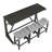 Bar Table And Chairs Set With Power Outlet-107225537