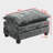Cloud Sofa Ottoman Only, Modern Sectional Couch, For Living Room Bedroom And Apartment, Comfy Double Layer Upholstered Seat Cushion, Breathable Chenille Fabric-1086284605