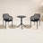 Farrah 24'' Round 2 - Person Bistro Set with Open Air Stacking Chairs-87530676