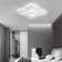 Flausch 5-Light 60cm Modern Ceiling Light, Dimmable LED Flush Mount with Remote, Squares Acrylic Chandelier