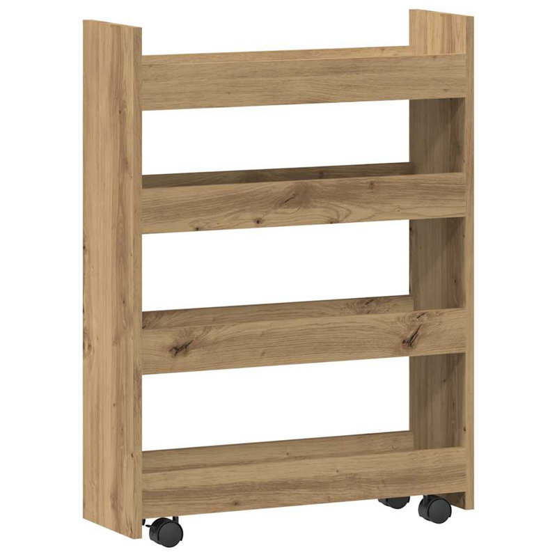 Bar Cart, Artisan Oak