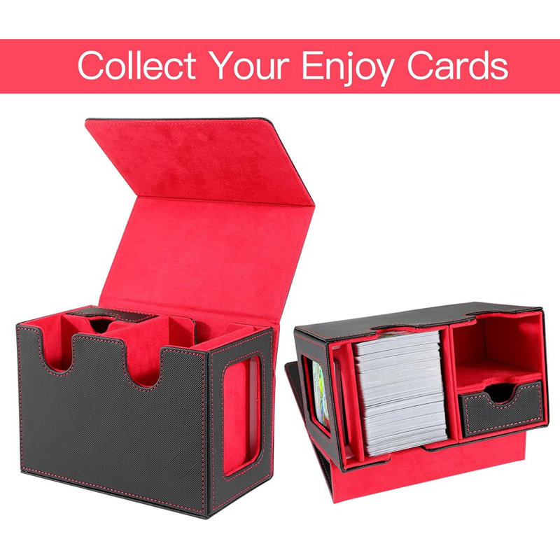 Trading Card Storage Box With Viewing Windows, Magnetic ...