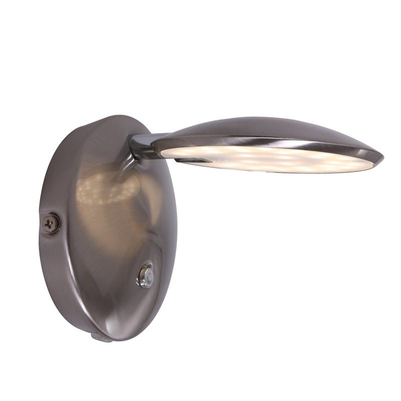Core Steel LED Plug-in Spotlight, Silver