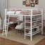 Lit Loft en métal avec 3 couches de tablettes et de bureau, lit élégant en métal avec tableau blanc-1951047445-1950575452