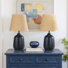 Ceramic Table Lamp With Scallop Shade