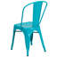 Chaise empilable en métal pour l'intérieur et l'extérieur Peterson-646473560