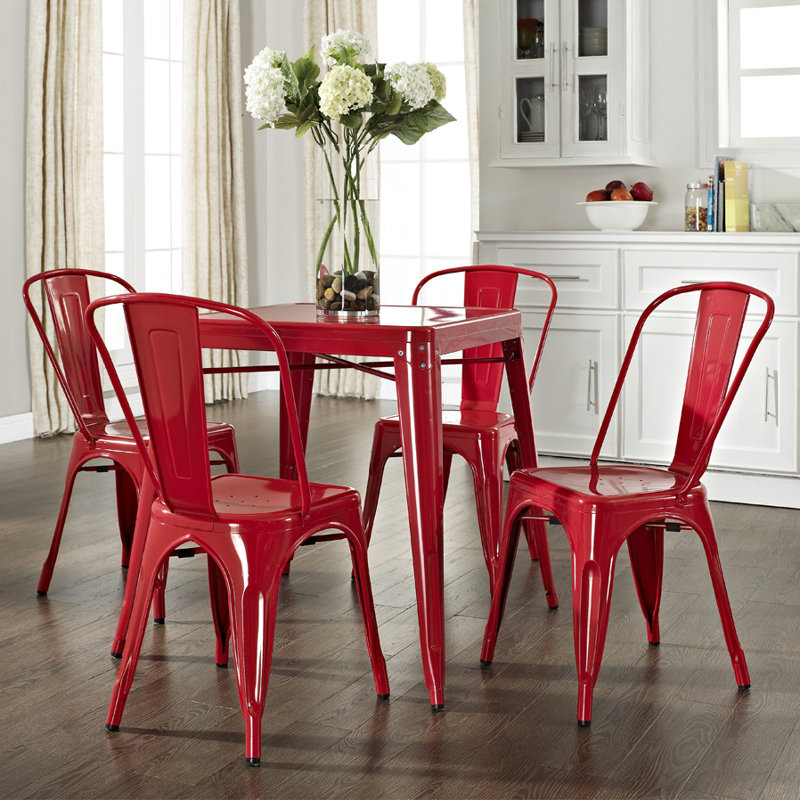 Agamveer Dining Table, Red