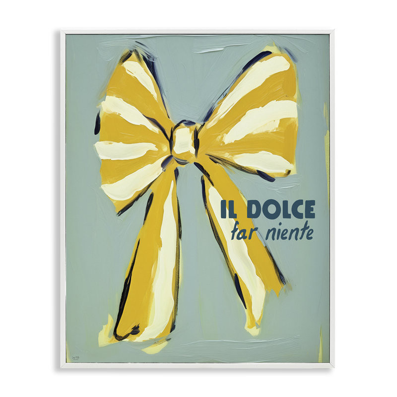 Giclée encadrée par une phrase relaxante italienne, design par Lux + Me Designs, H 30 po x l 24 po