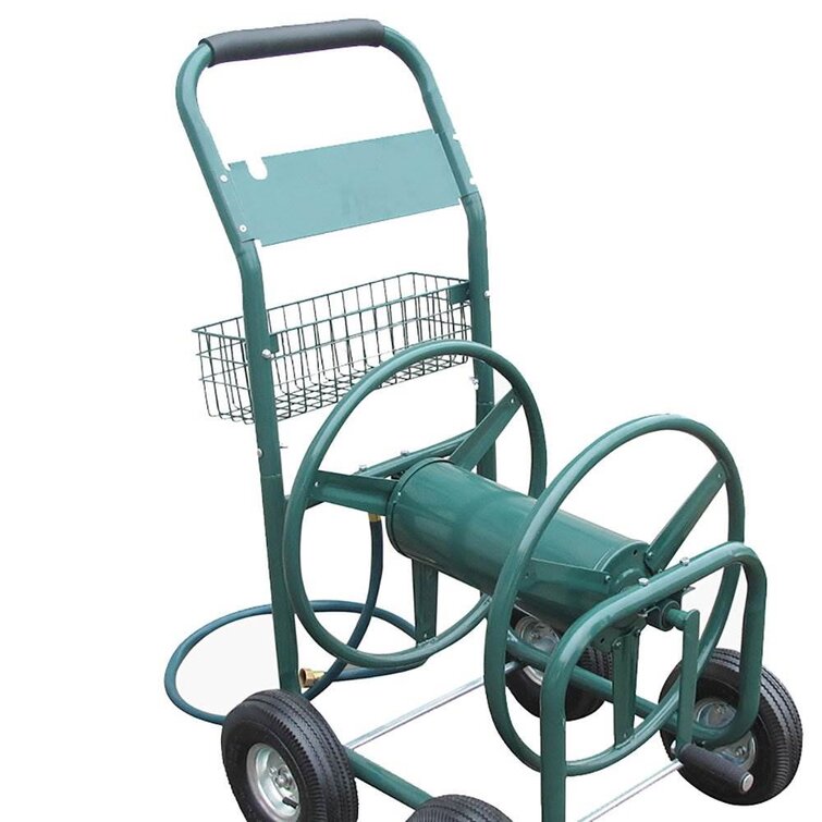 4 Wheel Steel Hose Reel Cart Liberty Garden