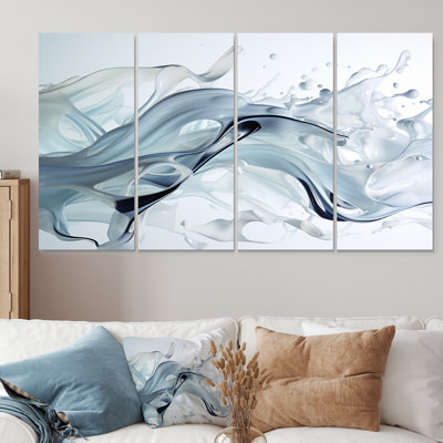 «Liquide source Innocence», art mural sur toile 4 pièces