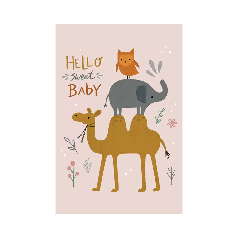 Baby Animal Menagerie V by Nina Seven - Wrapped Canvas Print, 20.32 cm H x 30.48 cm W