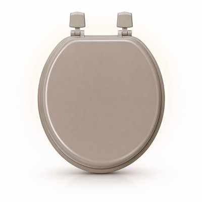 Round Molded Wood Toilet Seat 17 Inches