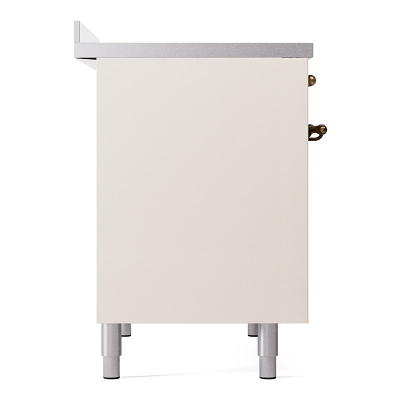 ILVE Nostalgie II 40 in Induction Range, Antique White/Bronze
