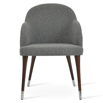 Fauteuil Alice en tissu blanc cassé Boucle