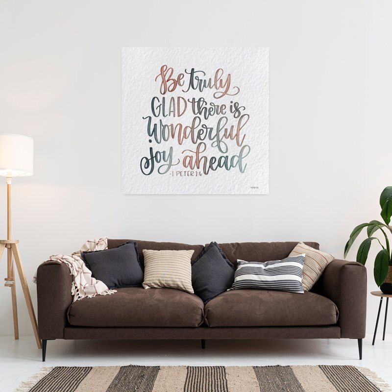 Wonderful Joy Ahead, art contemporain abstrait, H 36 po x l 36 po
