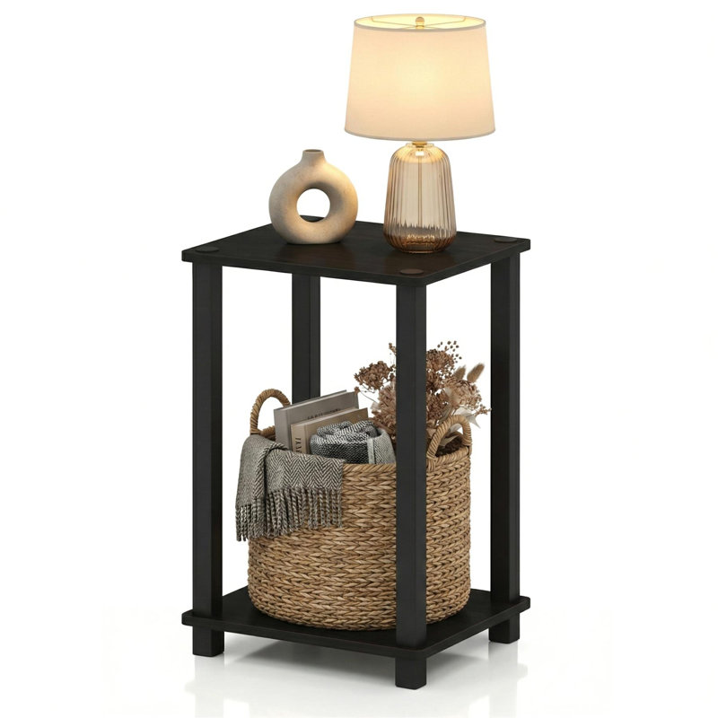 Petite table d'appoint Simplistic, Espresso / Noir