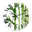 Branches de bambou dans la forêt III - Horloge murale tropicale-70800994