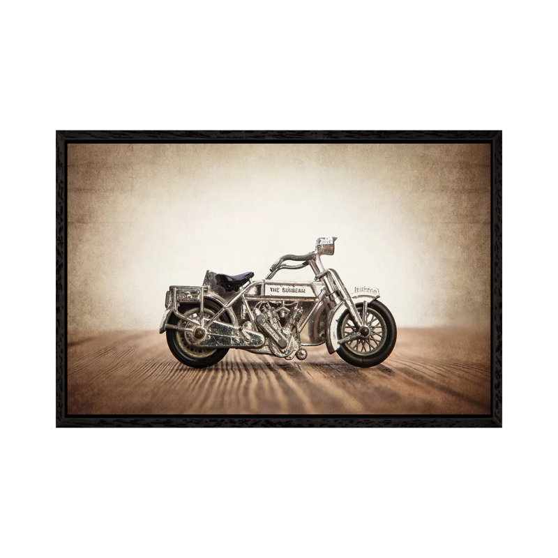 Motorcycle Sunbeam - Print on Canvas, 66.04 cm H x 45.72 cm W, Black Framed