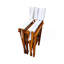 Chaise pliante en bois Chaise pliante 2 pièces / ensemble Populus + toile (couleur: blanc)-266976349