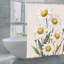 Rideaux de douche marguerites blanches, 71 x 71
