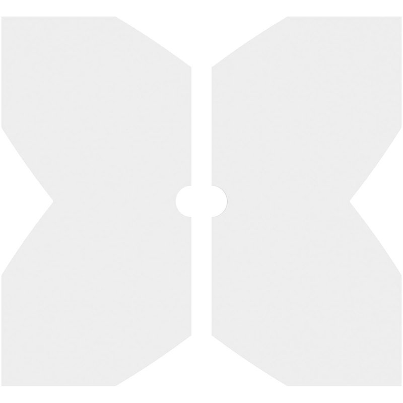 Médaillon de plafond contemporain en PVC de qualité architecturale Titus, H 22 po x l 22 po x P 1 po