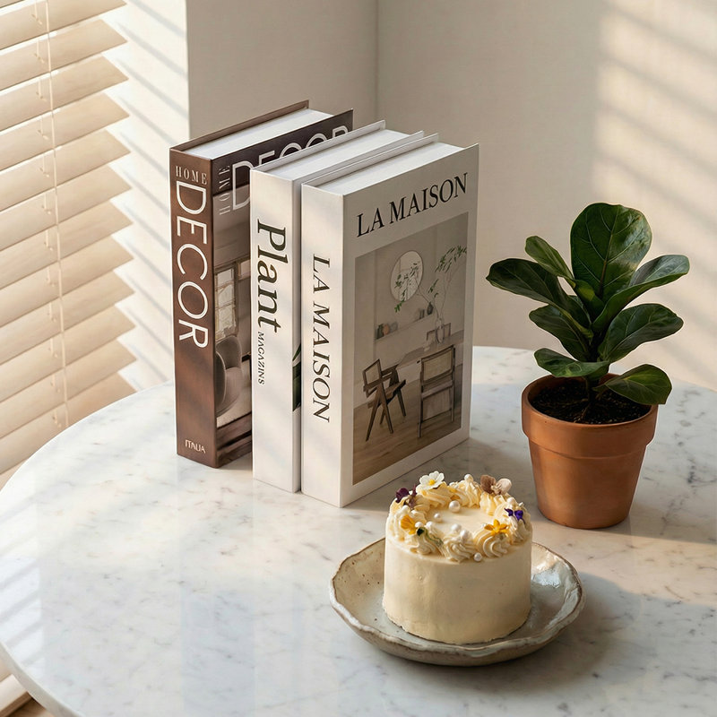 Entertainment Faux Decorative Book Box (Set Of 3)