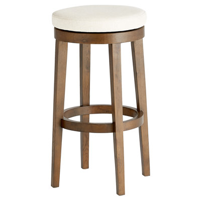 Archon Upholstered Stool with Solid Wood Frame