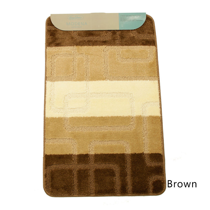 Abibat Bath Rug, Brown