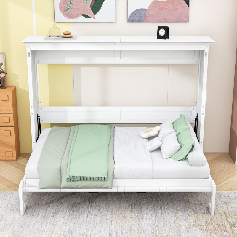Lit escamotable Wooden, Blanc