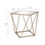 Table de bout en miroir et champagne