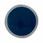 Table d'appoint en métal bleu marine en forme de tonneau (taille dentelle)-1508557118