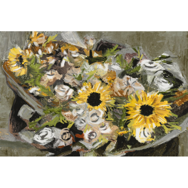 Sunflower Bouquet III by Melissa Wang - Wrapped Canvas Print, 61cm H x 91cm W x 3.8cm D