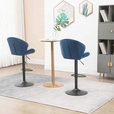 Adjustable Barstools with Back and Footrest, Counter Height Bar Chairs for Kitchen