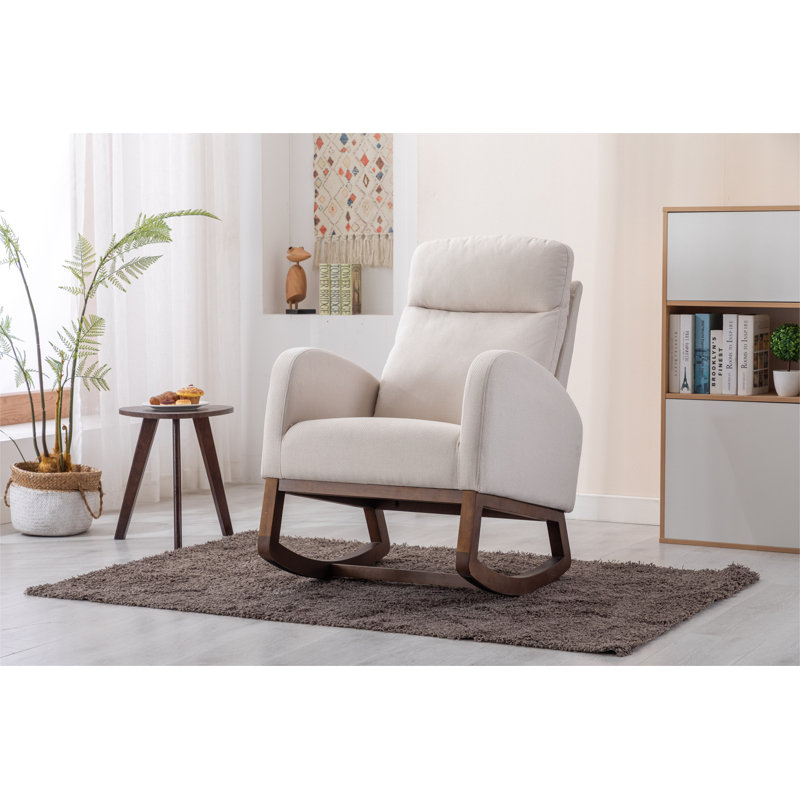 Chaise berçante de salon, Beige