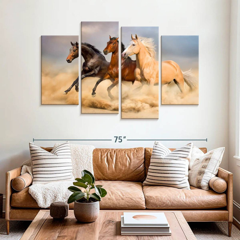 Chevaux Brampt, H 42 po x l 68 po