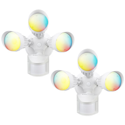 Commercial Grade 3CCT LED Sensor Flood Light Dusk to Dawn 3 Lighting Modes