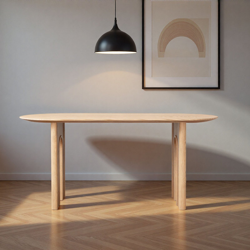 Table de salle à manger Wabi-Sabi, H 29,5 po x L 86,6 po x l 35,4 po