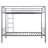 Silver Twin Over Metal Bed Bunk - Construction, Coating, Space Management Method In Stable Structure, Utilization