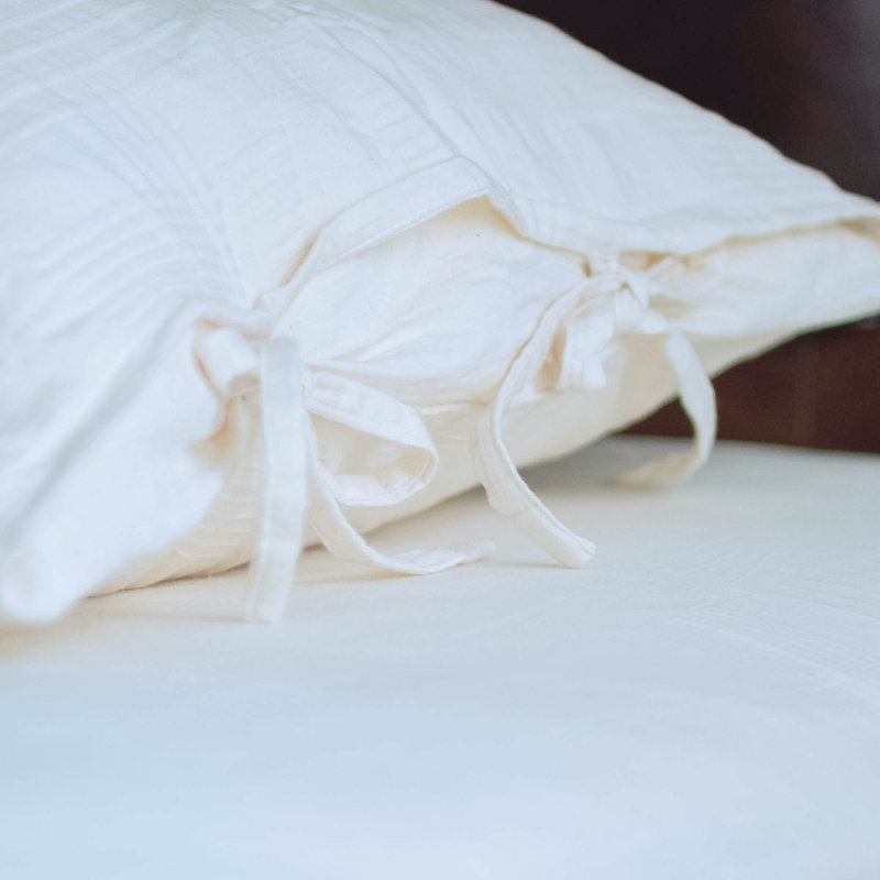 Ensemble de housse de couette 3 pièces en coton naturel naturel 600 fils - grand et très grand
