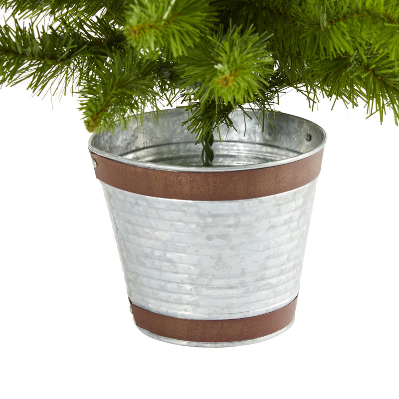 Arbre de Noël artificiel pin vert avec 35 lumières claires, 3 pi H